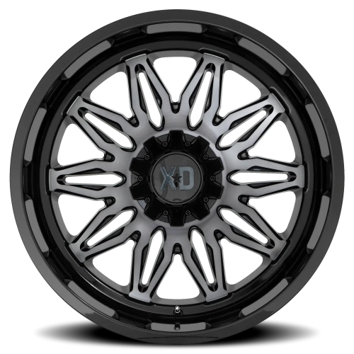 XD Series Gunner XD859 GBM-GT 20x10 -18 5x127mm 78.1mm Gloss Black Machined-Gray Tint