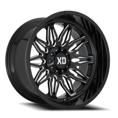XD Series Gunner XD859 GB-M 20x10 -18 5x127mm 78.1mm Gloss Black Milled