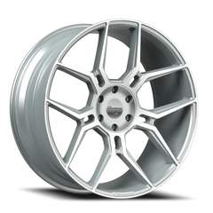 26" Giovanna Haleb Gloss Silver Machined Face Wheel & Tire Package | 295/30R26 Lexani LX-Thirty Tires | Fits Escalade Tahoe Yukon Silverado Sierra