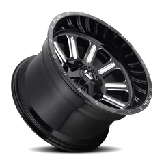 Fuel Hardline D620 18x9 +1 8x165.1mm 125.2mm Gloss Black Milled