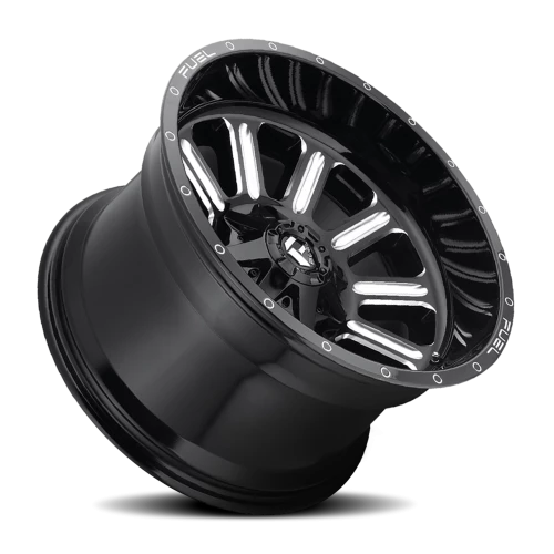Fuel Hardline D620 20x9 +1 8x180mm 124.3mm Gloss Black Milled
