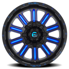 Fuel Hardline D646 20x9 +20 6x135mm 106.3mm Gloss Black Candy Blue
