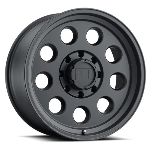 Level 8 Hauler MB 16x6 +0 8x165.1mm 122.1mm Matte Black