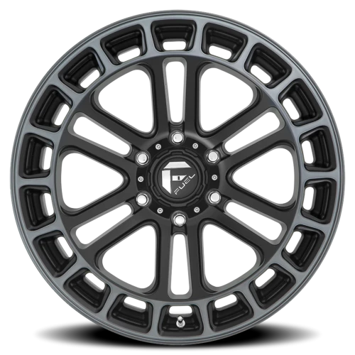 Fuel Heater D720 20x9 +1 6x135mm 87.1mm Matte Black Machined-Double Dark Tint