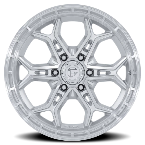 Fuel Heathen FC896SD 20x9 +1 6x139.7mm 106.1mm Gloss Silver Machined Face