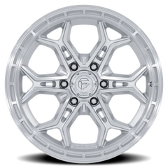 Fuel Heathen FC896SD 20x9 +1 6x139.7mm 106.1mm Gloss Silver Machined Face