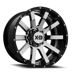 XD Series Heist XD200 CH 20x10 -18 5x139.7mm 78mm Chrome  Gloss Black-Milled Lip