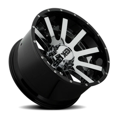 XD Series Heist XD200 CH 20x10 -18 5x127mm 72.6mm Chrome  Gloss Black-Milled Lip
