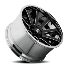XD Series Heist XD200 GB-CL 22x12 -44 8x170mm 125.5mm Gloss Black Milled Center-Chrome Lip