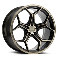 XO Luxury Helsinki BRZ 22x10.5 +20 5x115mm 71.5mm Dark Bronze Brushed Bronze Face