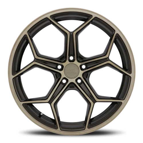 XO Luxury Helsinki BRZ 22x10.5 +20 5x115mm 71.5mm Dark Bronze Brushed Bronze Face