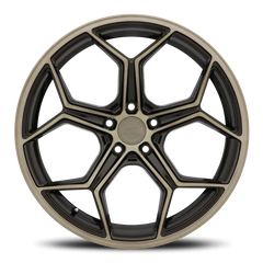 XO Luxury Helsinki BRZ 22x10.5 +20 5x115mm 71.5mm Dark Bronze Brushed Bronze Face