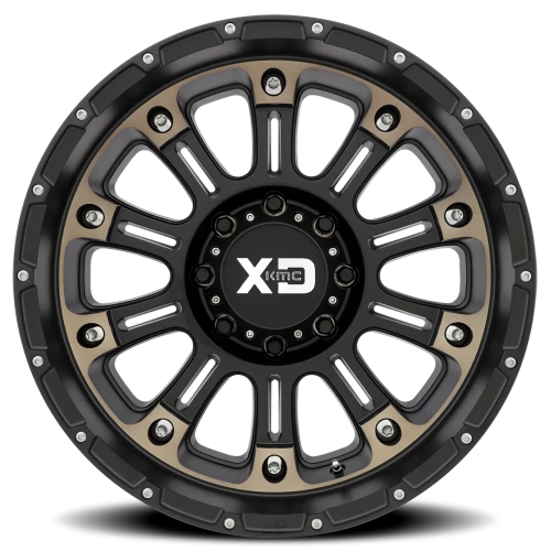 XD Series Hoss II XD829 SB-DT 20x10 -24 6x139.7mm 106.25mm Satin Black Machined-Dark Tint