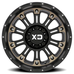 XD Series Hoss II XD829 SB-DT 18x9 +18 6x139.7mm 106.25mm Satin Black Machined-Dark Tint