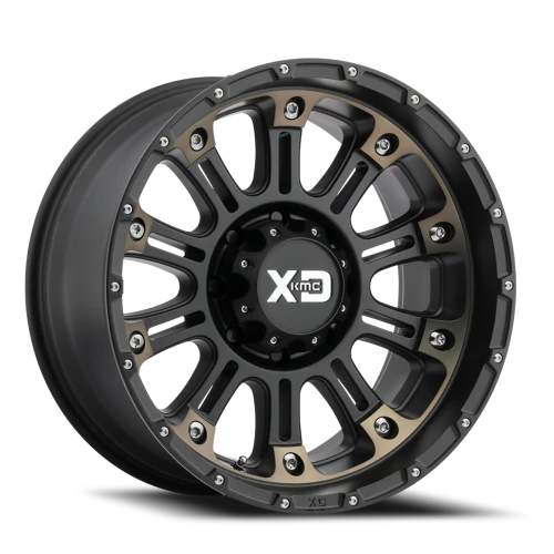 XD Series Hoss II XD829 SB-DT 20x10 -24 8x165.1mm 125.5mm Satin Black Machined-Dark Tint