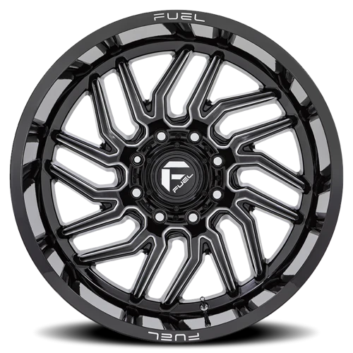 Fuel Hurricane D807 20x9 +1 8x170mm 125.1mm Gloss Black Milled