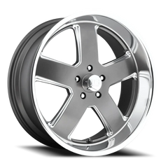 US Mags Hustler U118 22x9 +1 5x127mm 78.1mm Matte Gunmetal