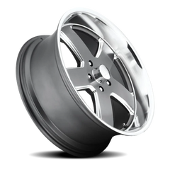 US Mags Hustler U118 20x8 +1 5x120.65mm 72.56mm Matte Gunmetal
