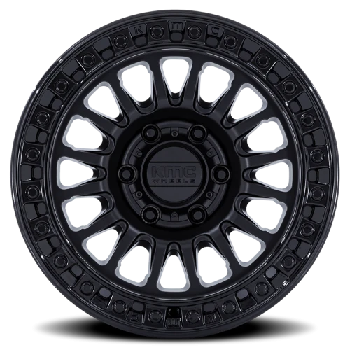 KMC IMS KM552 MB 17x8.5 -10 6x135mm 87.1mm Matte Black Gloss Black Lip