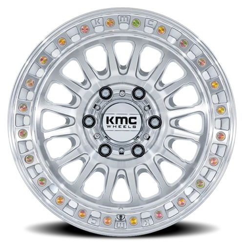 KMC IMS KM552 SD 17x8.5 +25 6x139.7mm 106.1mm Gloss Silver Machined Face