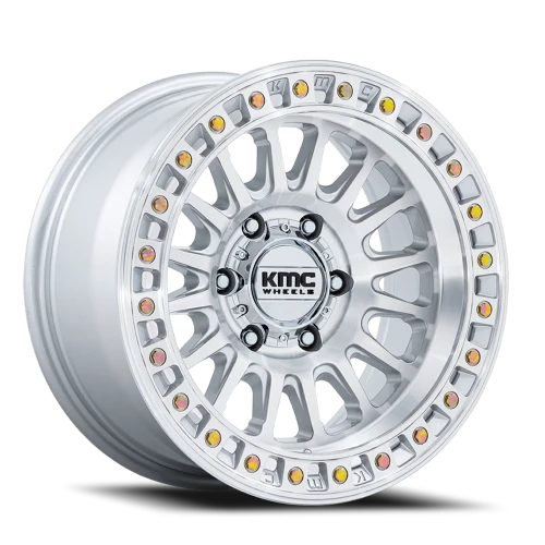 KMC IMS KM552 SD 18x9 +0 8x180mm 124.2mm Gloss Silver Machined Face