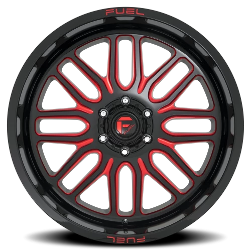 Fuel Ignite D663 22x12 -43 8x170mm 125.1mm Gloss Black Red Tinted Clear