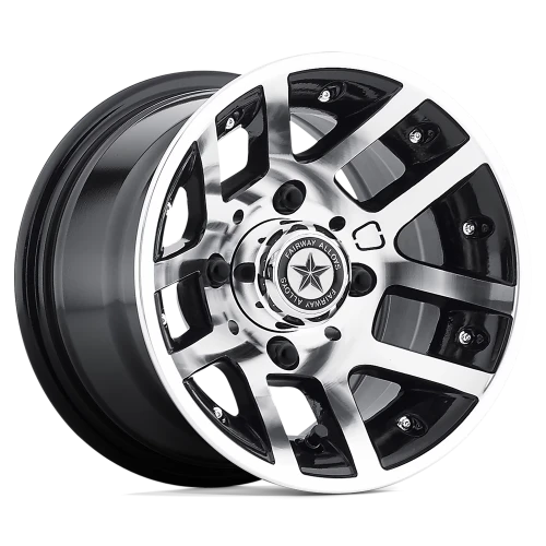 Fairway Alloys Illusion 10x7 -25 4x101.6mm 70.7mm Gloss Black Machined
