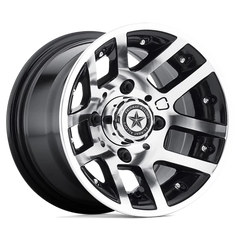 Fairway Alloys Illusion 10x7 -25 4x101.6mm 70.7mm Gloss Black Machined