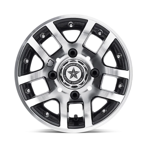 Fairway Alloys Illusion 10x7 -25 4x101.6mm 70.7mm Gloss Black Machined