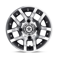 Fairway Alloys Illusion 10x7 -25 4x101.6mm 70.7mm Gloss Black Machined