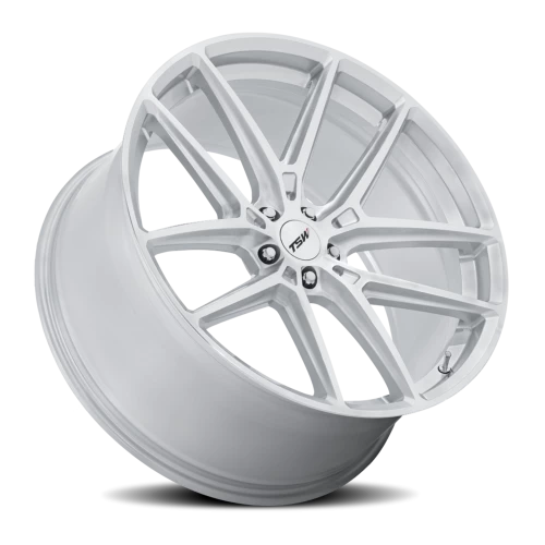 TSW Imola SD 22x9 +20 5x112mm 66.56mm Gloss Silver Machined Face