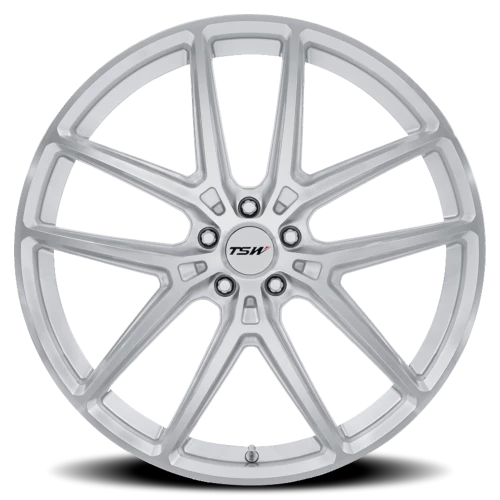 TSW Imola SD 20x9 +45 5x112mm 66.56mm Gloss Silver Machined Face