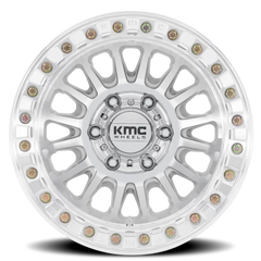 KMC Impact Beadlock KM239DX 17x9 -12 6x139.7mm 108mm Machined Silver