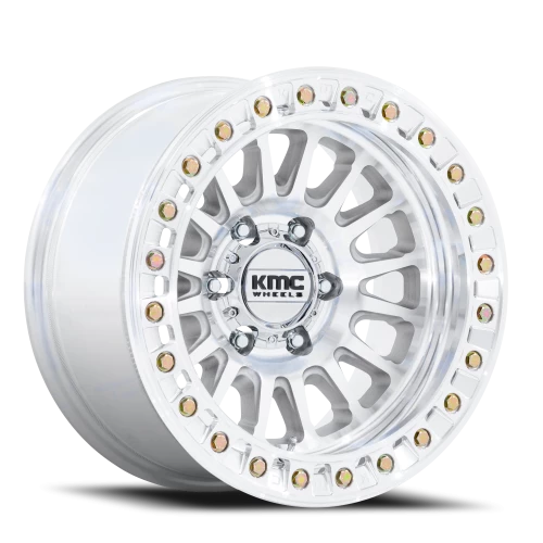 KMC Impact Beadlock KM239DX 17x9 -38 8x165.1mm 125.1mm Machined Silver