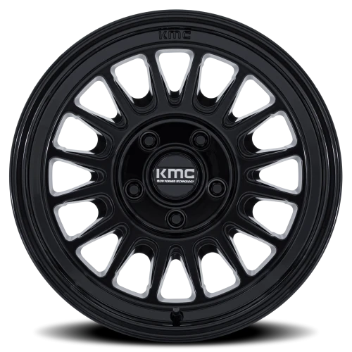 KMC Impact FFT KM733BX 17x8.5 +0 5x127mm 71.5mm Gloss Black