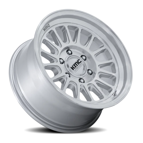 KMC Impact FFT KM733SD 17x8.5 +25 6x139.7mm 106.1mm Gloss Silver Machined Face