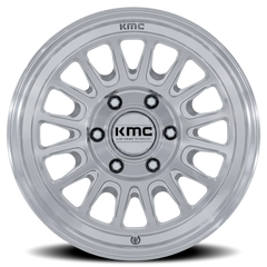 KMC Impact FFT KM733SD 17x8.5 +0 6x139.7mm 106.1mm Gloss Silver Machined Face