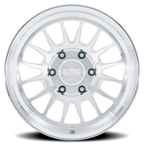 KMC Impact Forged KM447DX 17x8.5 +0 6x135mm 87.1mm Machined Raw Machined