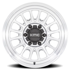 KMC Impact OL KM724 MS 17x8.5 +0 5x127mm 71.5mm Machined Silver