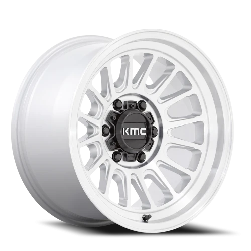 KMC Impact OL KM724 MS 17x8.5 +0 6x139.7mm 106.1mm Machined Silver