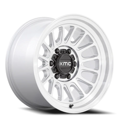 KMC Impact OL KM724 MS 17x8.5 +0 6x139.7mm 106.1mm Machined Silver
