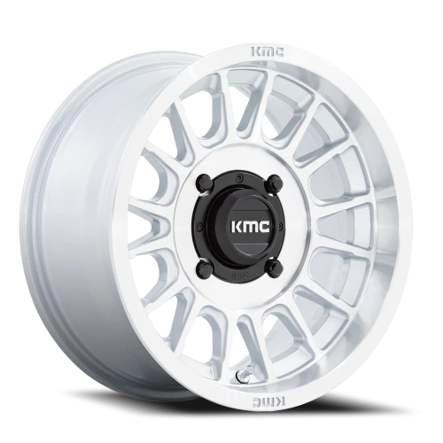 KMC Impact UTV KS138 SL 15x7 +10 4x156mm 115.1mm Machined Silver