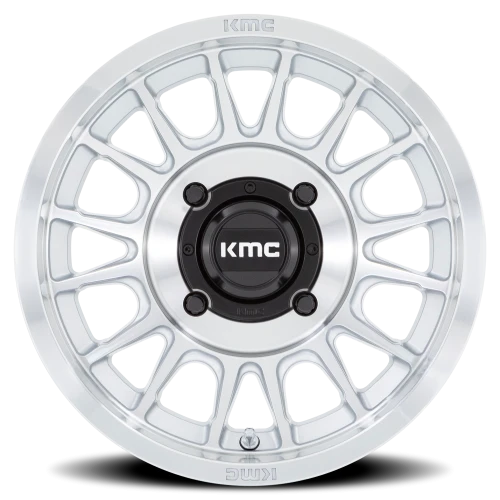 KMC Impact UTV KS138 SL 15x10 +0 4x156mm 115.1mm Machined Silver