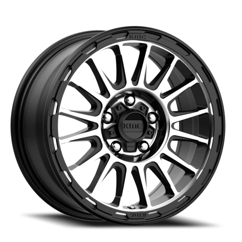 KMC Impact KM542 SMB 16x7 +30 5x110mm 72.56mm Satin Black Machined