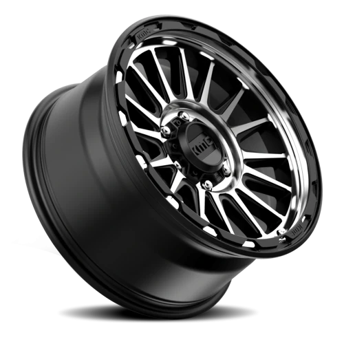 KMC Impact KM542 SMB 17x8.5 +0 8x165.1mm 125.1mm Satin Black Machined