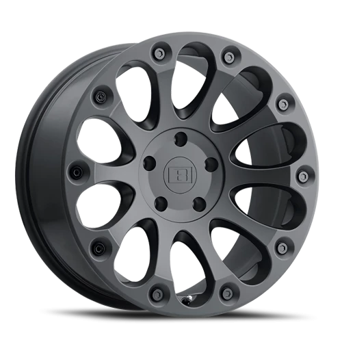 Level 8 Impact 15x8 -24 5x127mm 71.6mm Matte Black
