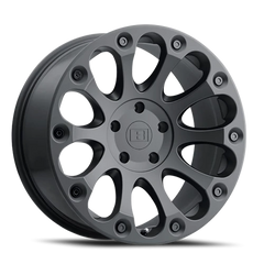 Level 8 Impact 15x8 -24 5x127mm 71.6mm Matte Black