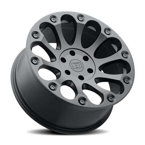 Level 8 Impact 16x8.5 +12 6x132mm 74.5mm Matte Black