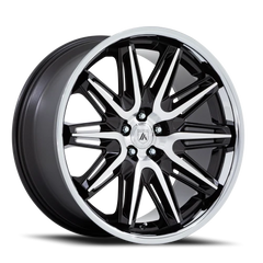 Asanti Black Label Imperator BS 20x9 +27 5x112mm 66.56mm Gloss Black Machined SS Lip