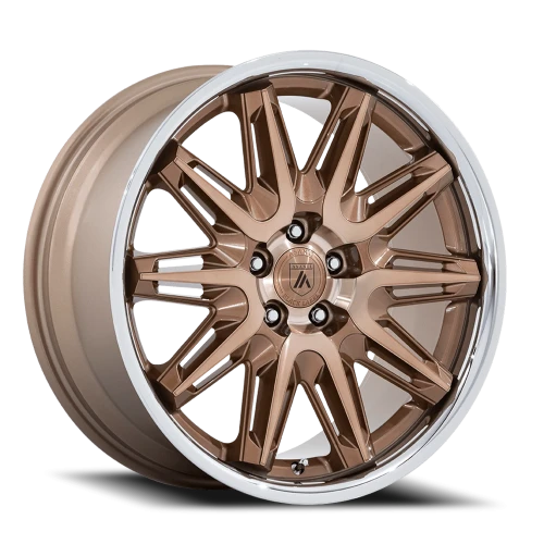 Asanti Black Label Imperator ZS 22x9 +27 5x112mm 66.56mm Bronze Machined SS Lip